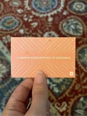 3 Month Subscription To Birchbox